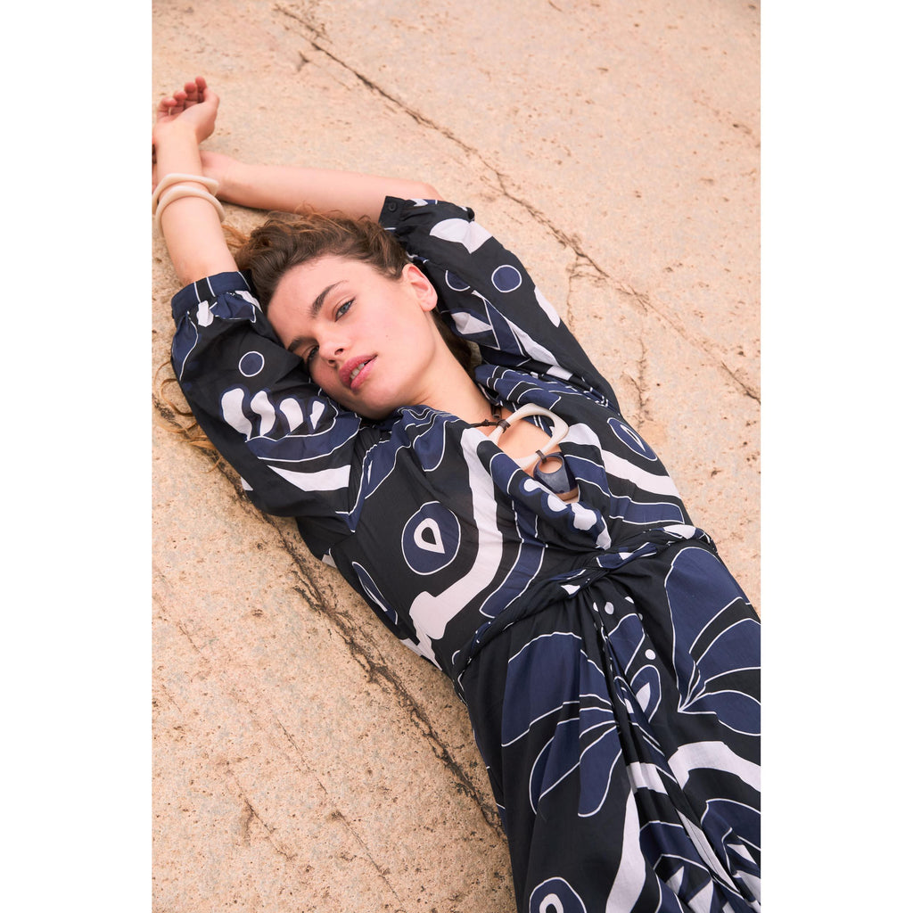 Robe Emmanuelle Imprime Baroque - Red