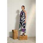 Robe Louna Imprime Riviera - Violet