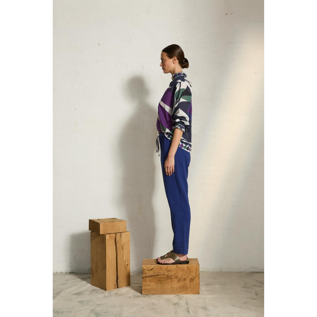 Blouse Sapho Imprime Riviera - Violet