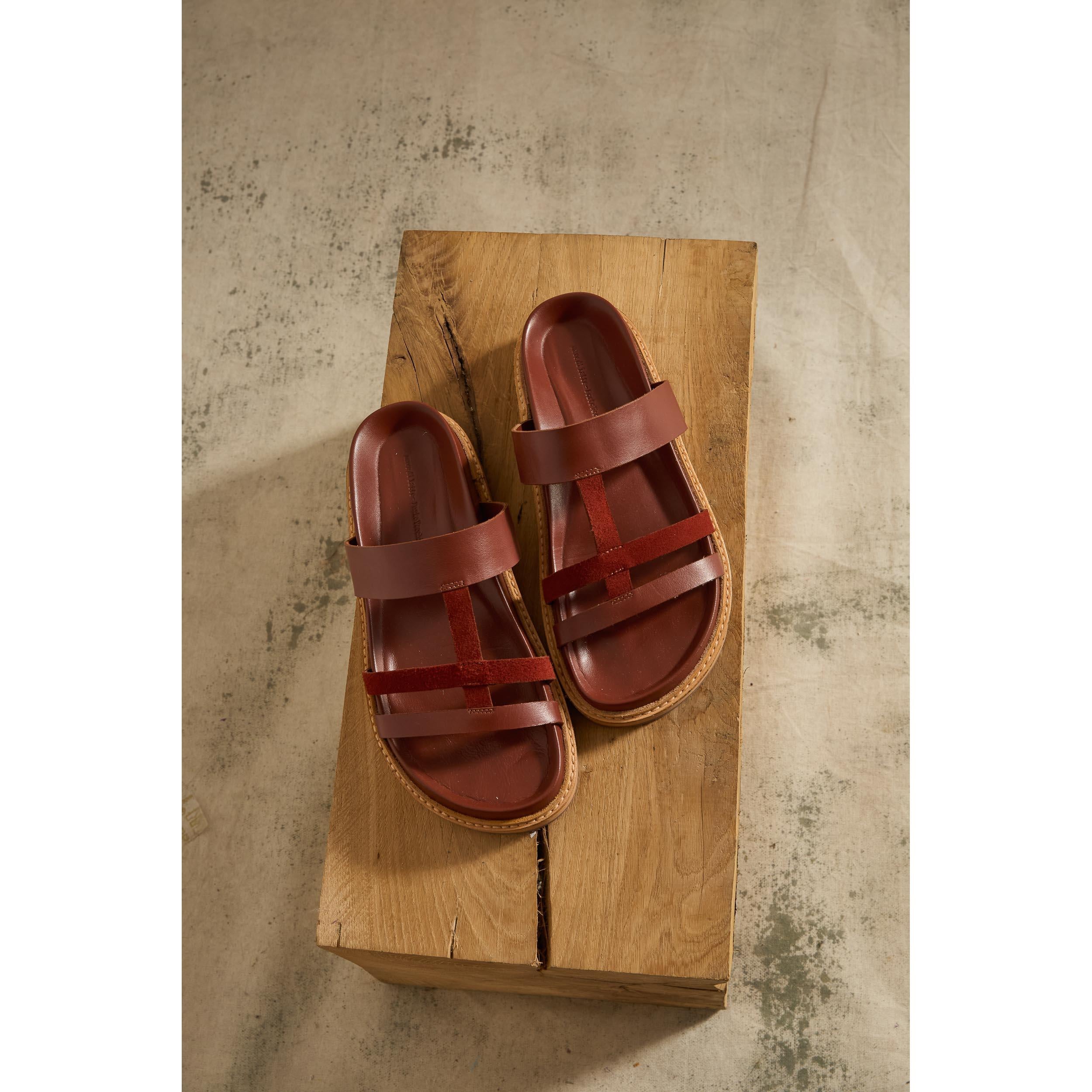 Sandales En Cuir Ivar - Auburn