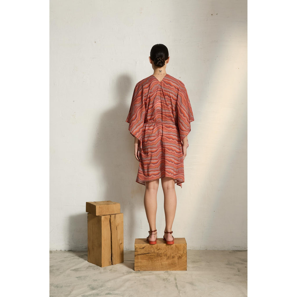 Poncho Pauline Imprime Quartz