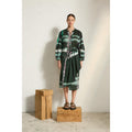 Jupe Leonie Imprime Td Check - Ardoise