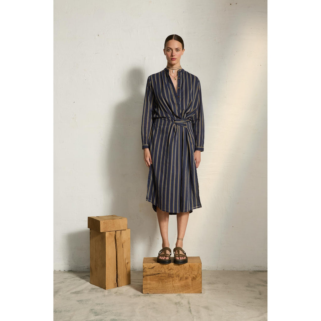 Robe Albane Imprime Pelicano - Dark Blue Kaki