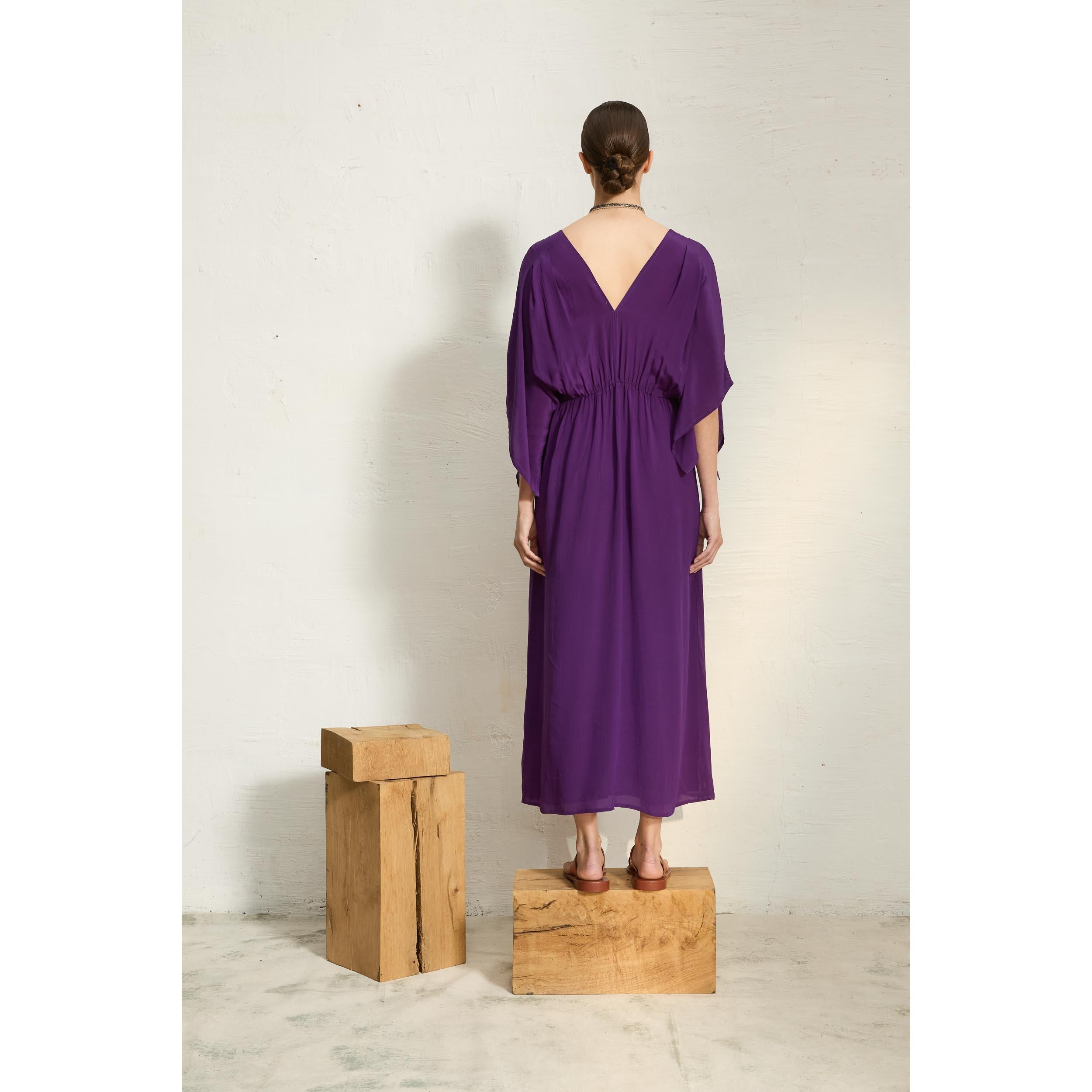Robe Souane Soie - Black