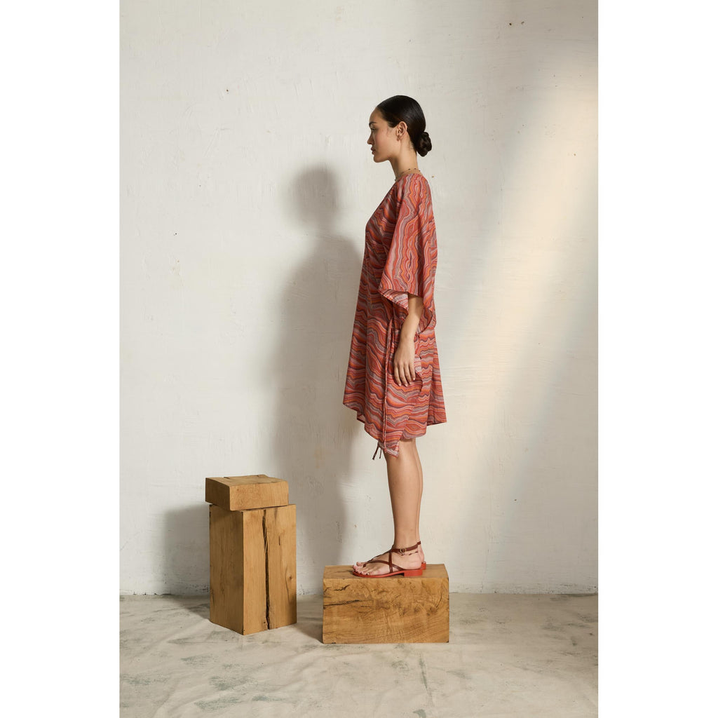 Poncho Pauline Imprime Quartz
