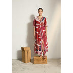Robe Emmanuelle Imprime Riviera - Red