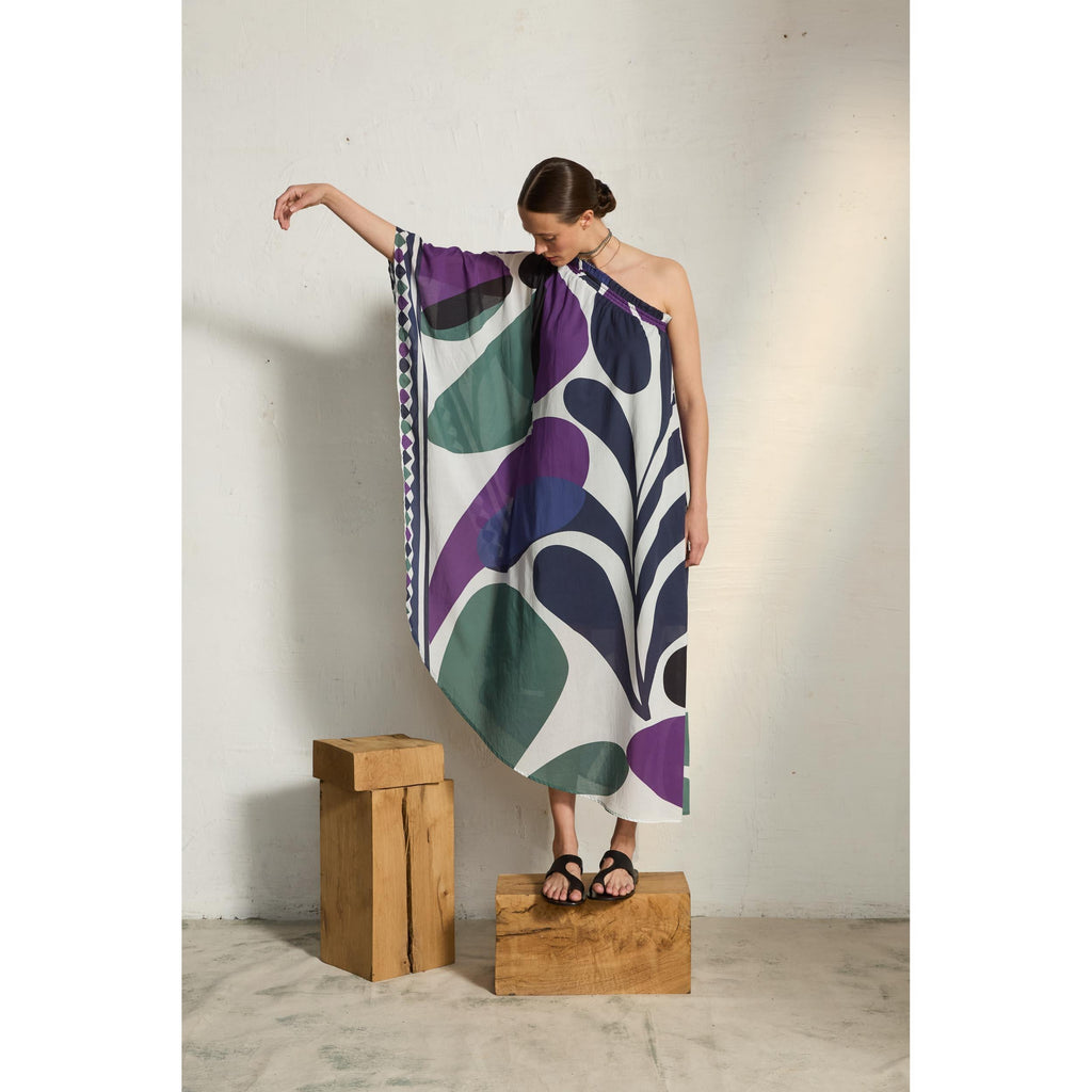 Robe Louna Imprime Riviera - Violet