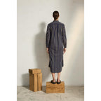Robe Albane Imprime Pelicano - Dark Blue Kaki