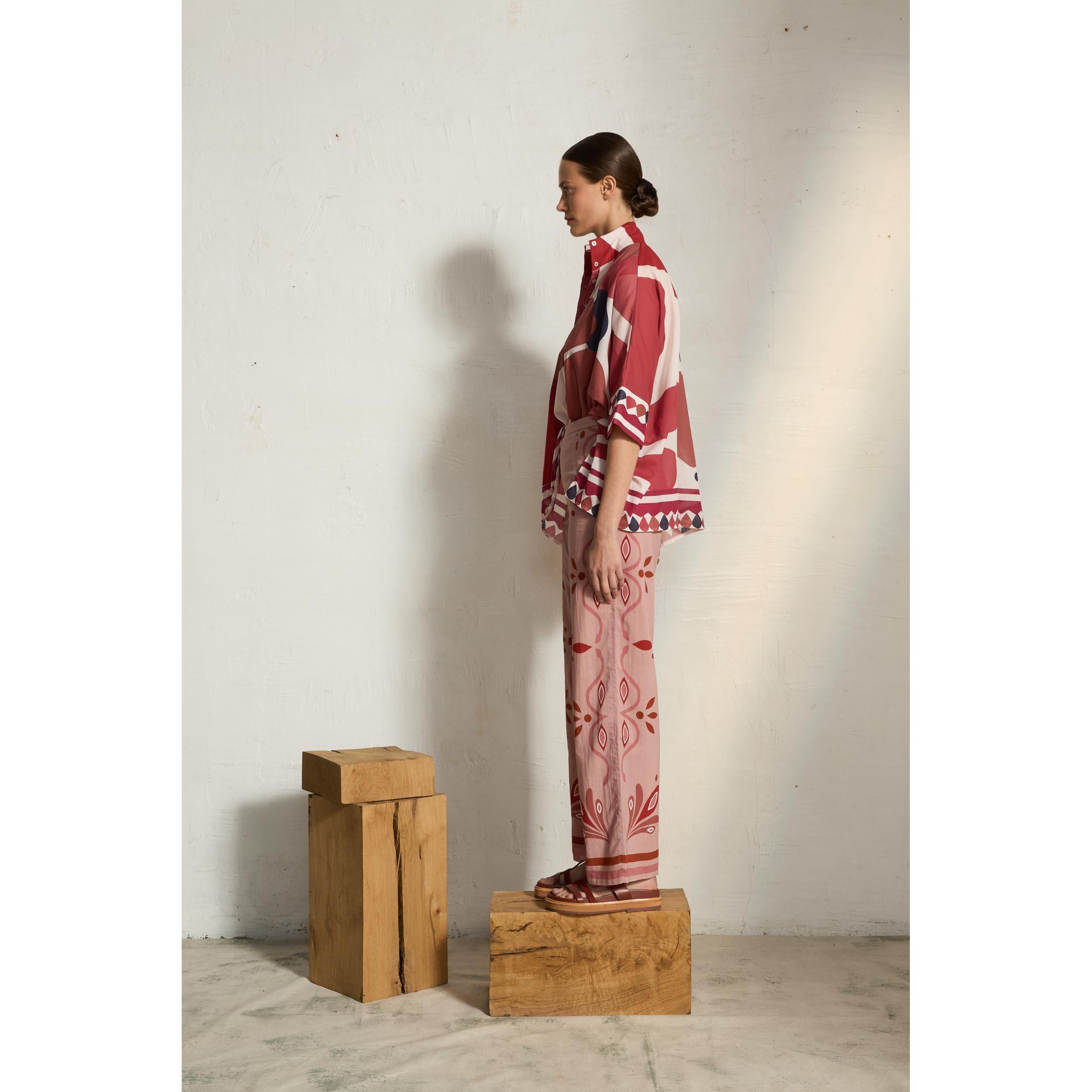 Blouse Heracles Imprime Riviera - Red