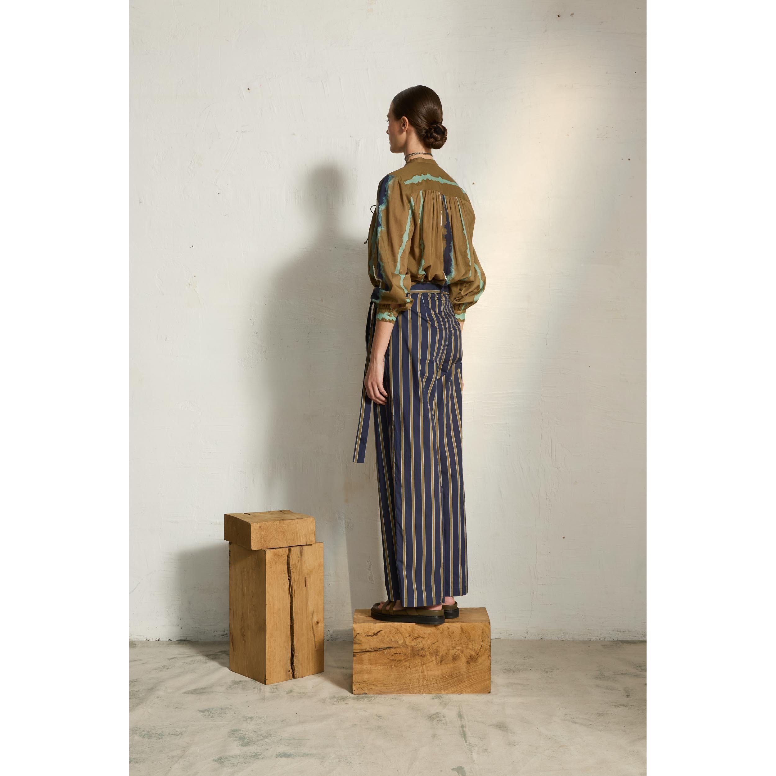 Pantalon Marco Imprime Pelicano - Dark Blue