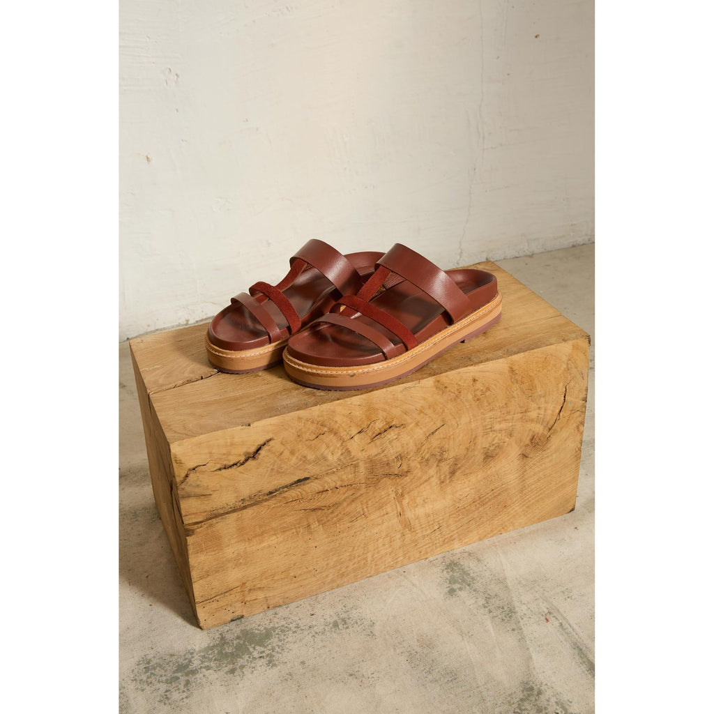 Sandales En Cuir Ivar - Auburn