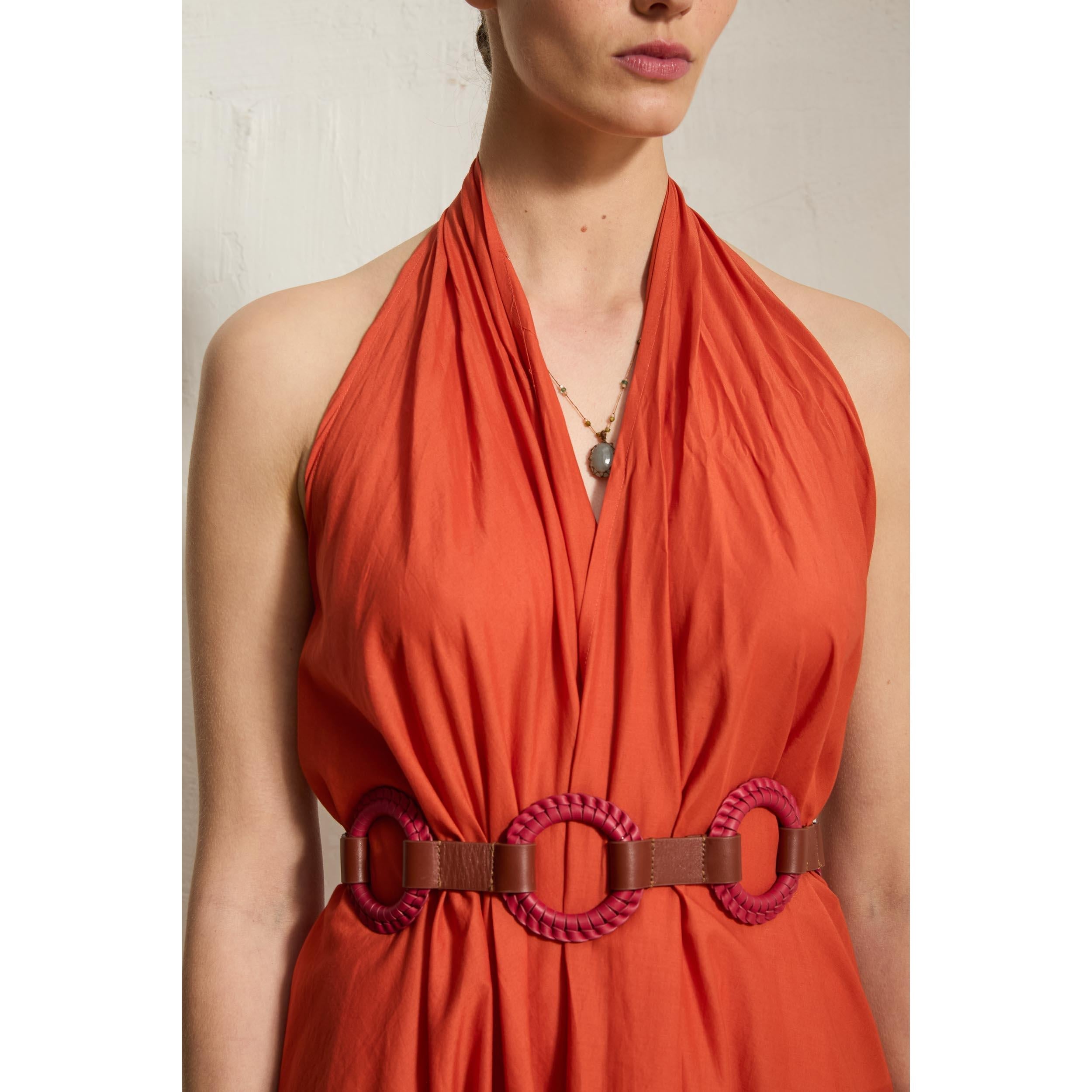 Ceinture En Cuir Pamela - Camel