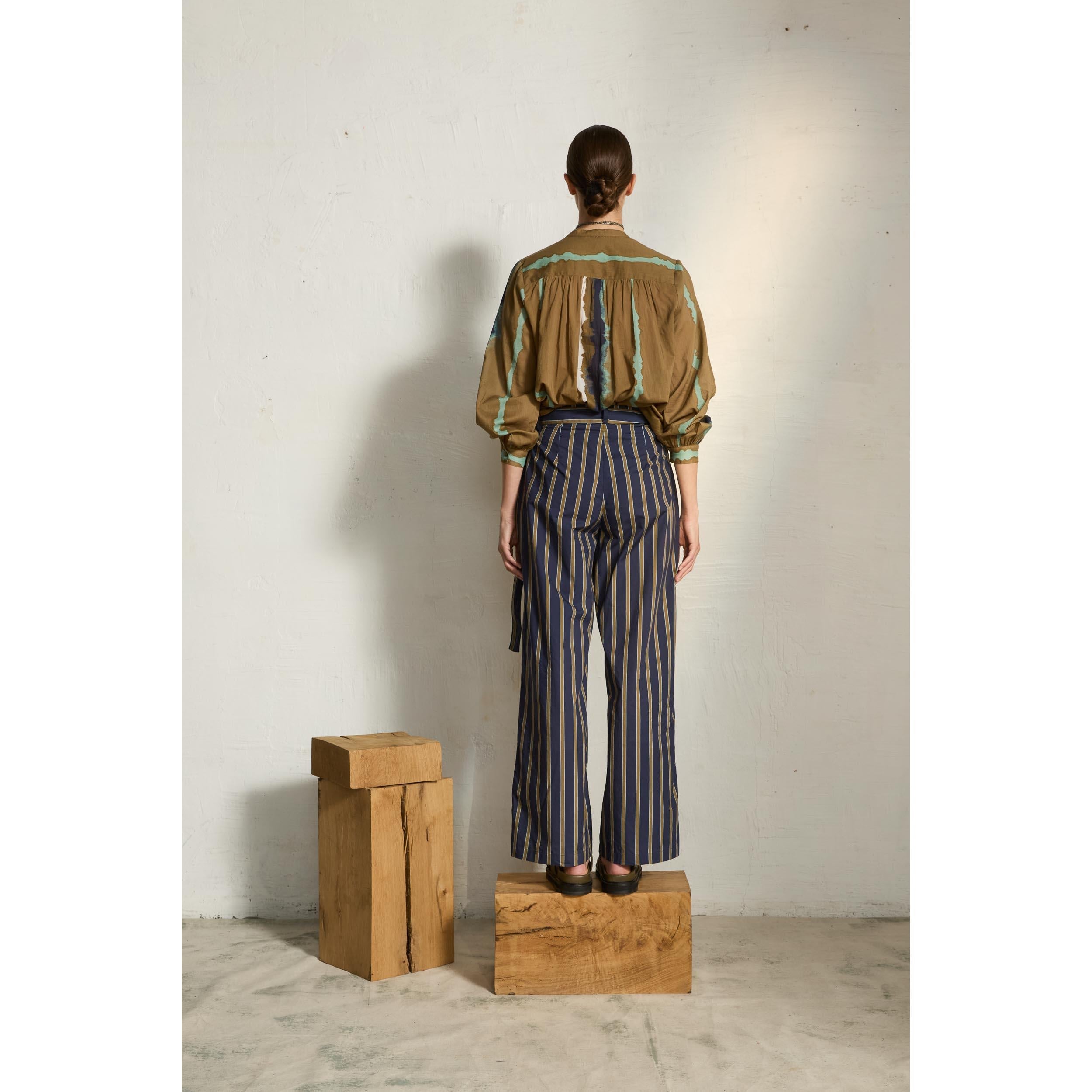 Blouse Jojo Imprime Tie And Dye Td Check - Army