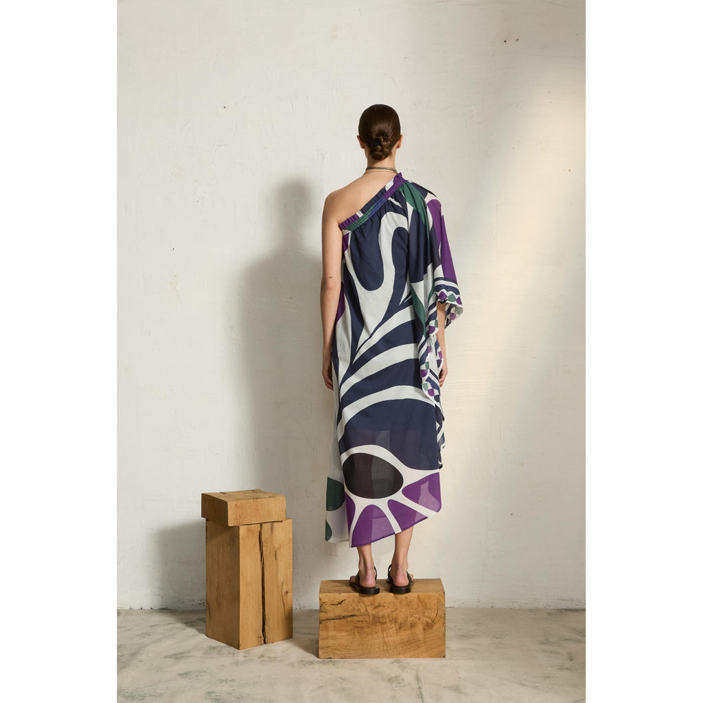 Robe Louna Imprime Riviera - Violet