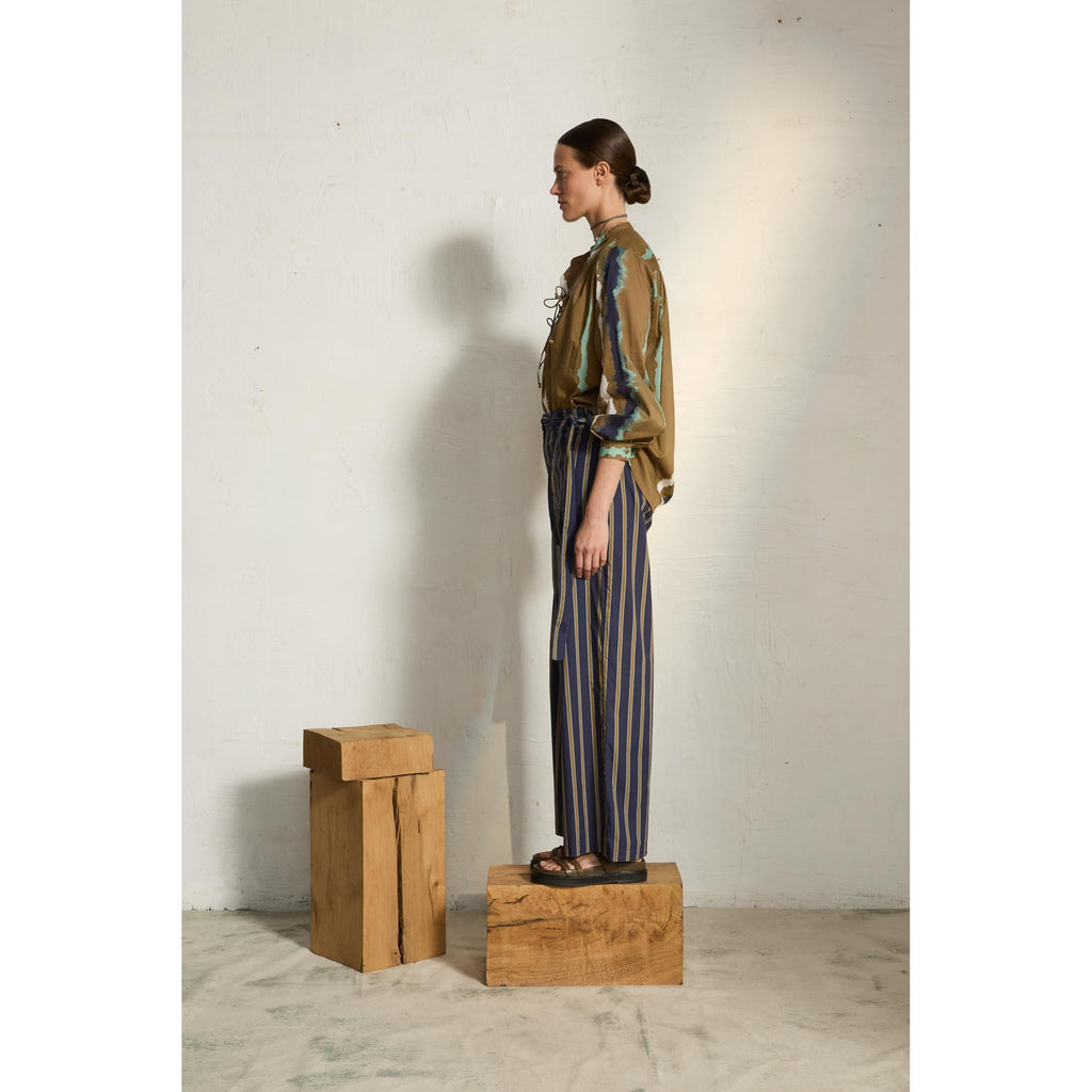 Pantalon Marco Imprime Pelicano - Dark Blue