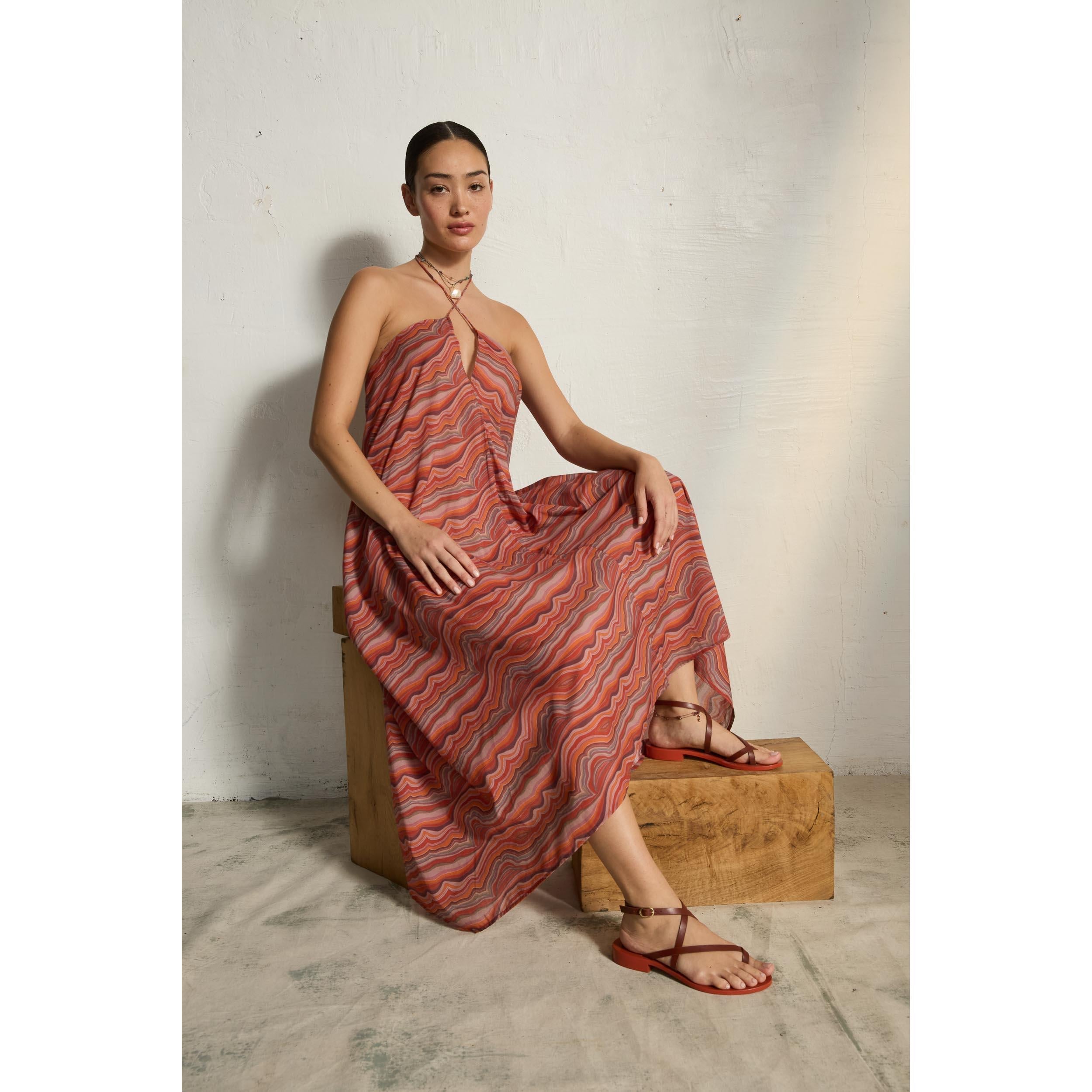 Robe Ivina Imprime Quartz
