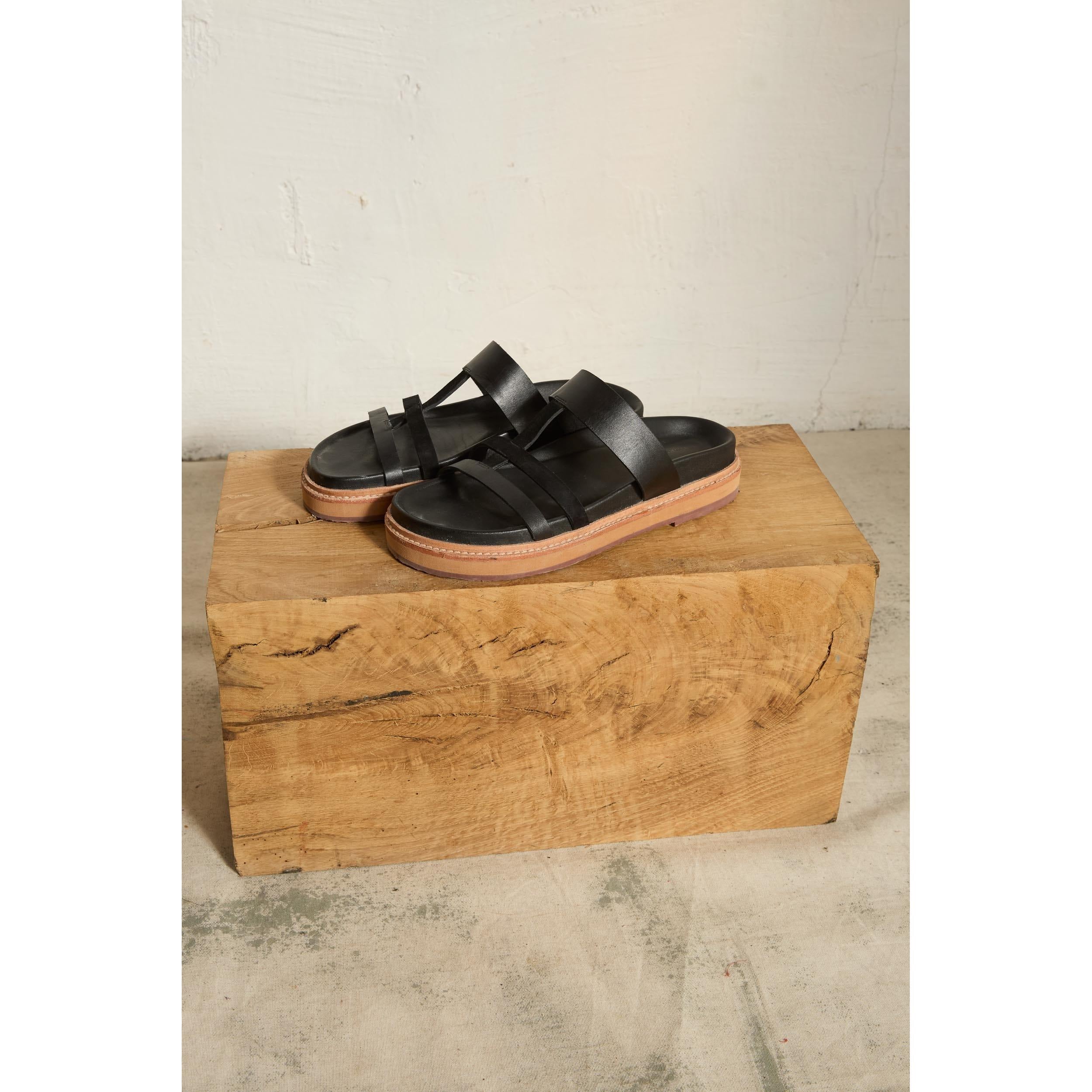 Sandales En Cuir Ivar - Black