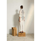 Chemise Heracles Imprime Arabesque - White