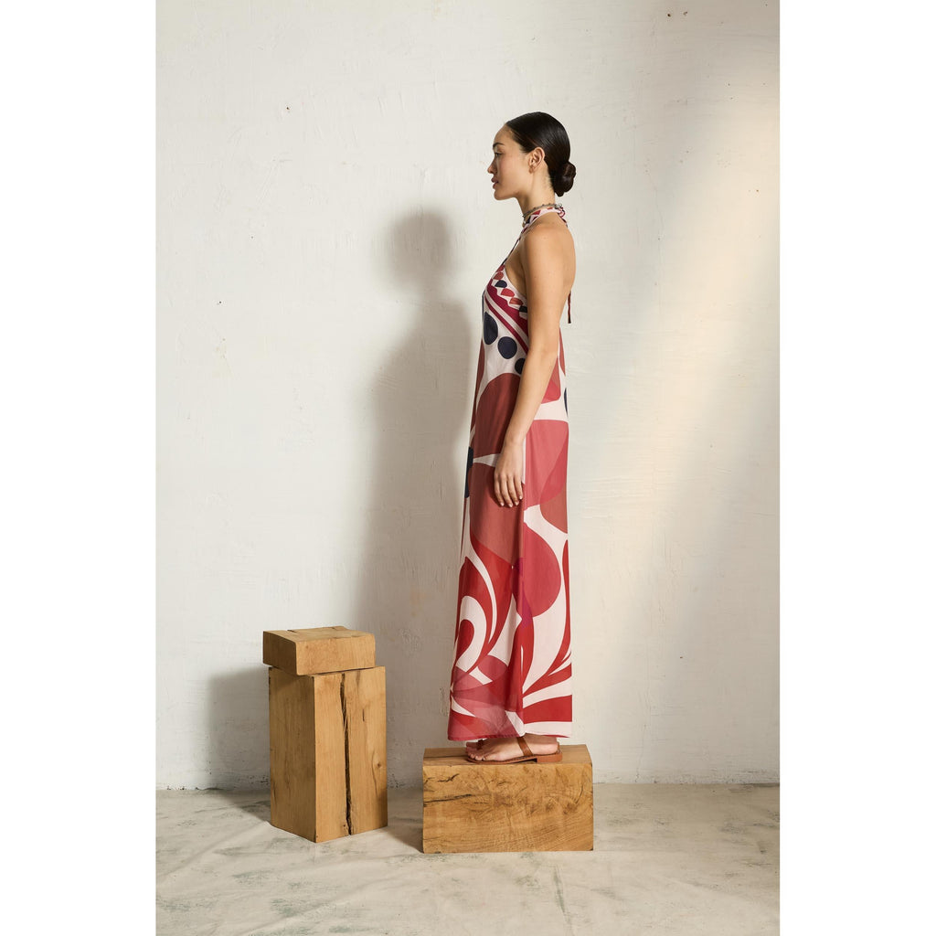 Robe Katia Imprime Riviera - Red