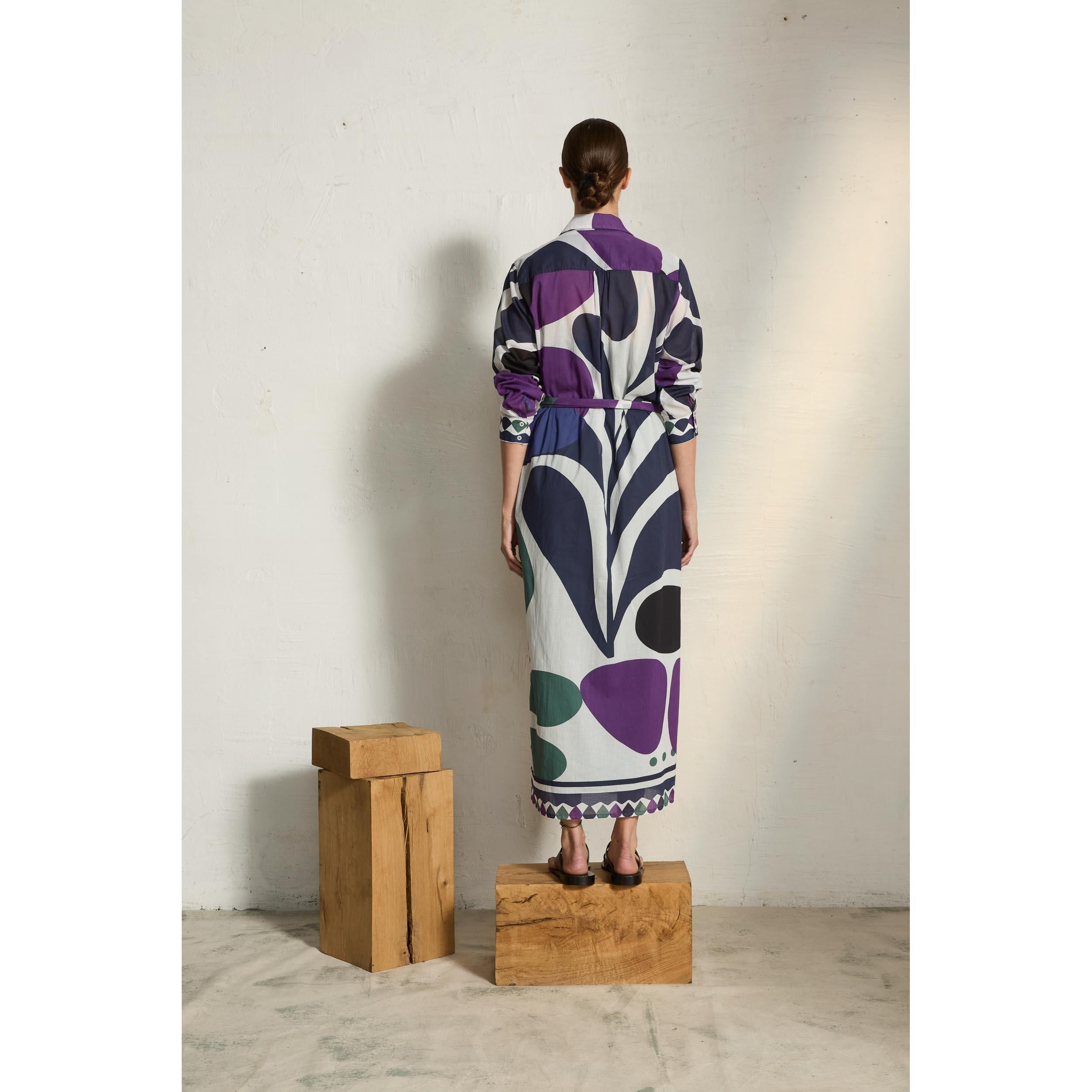 Robe Murano Imprime Riviera - Violet