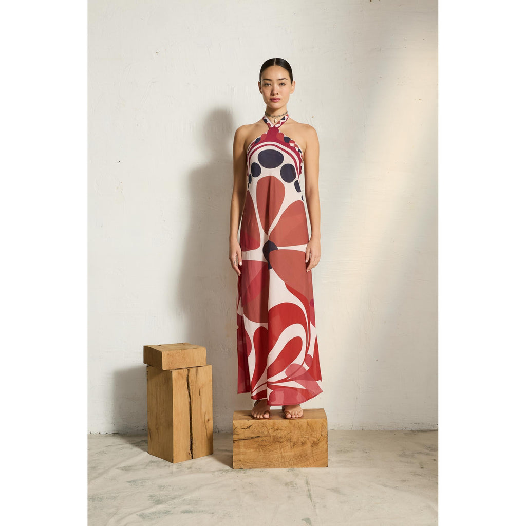 Robe Katia Imprime Riviera - Red