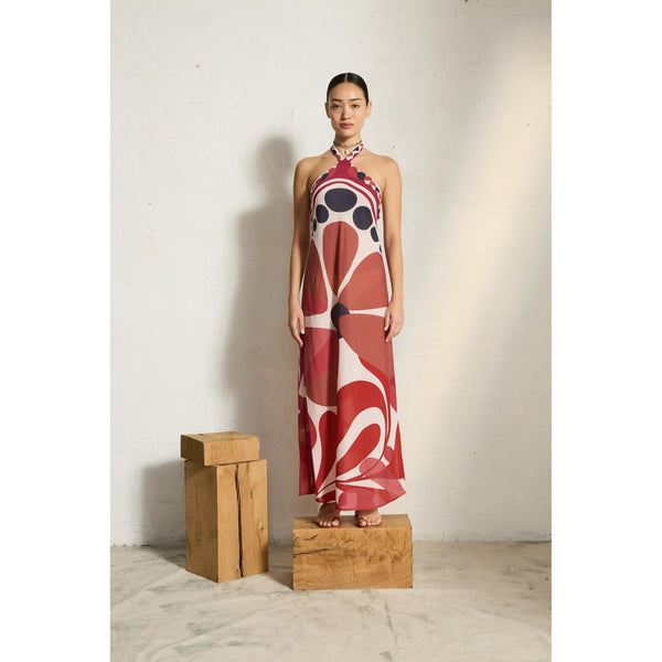 Robe Katia Imprime Riviera - Red
