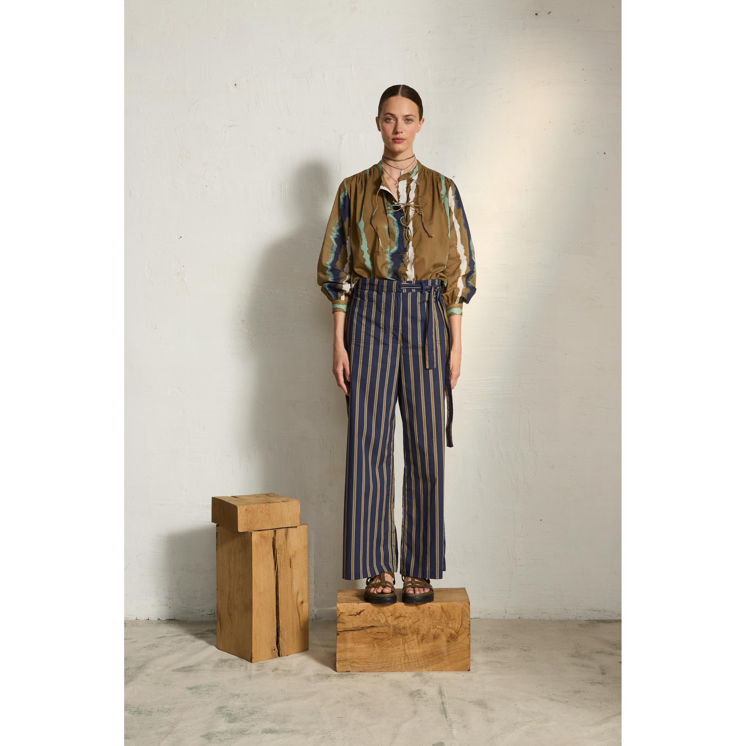 Blouse Jojo Imprime Tie And Dye Td Check - Army