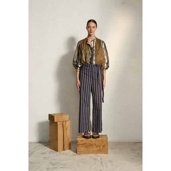 Blouse Jojo Imprime Tie And Dye Td Check - Army