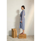 Robe Albane Imprime Pelicano - Light Blue Red