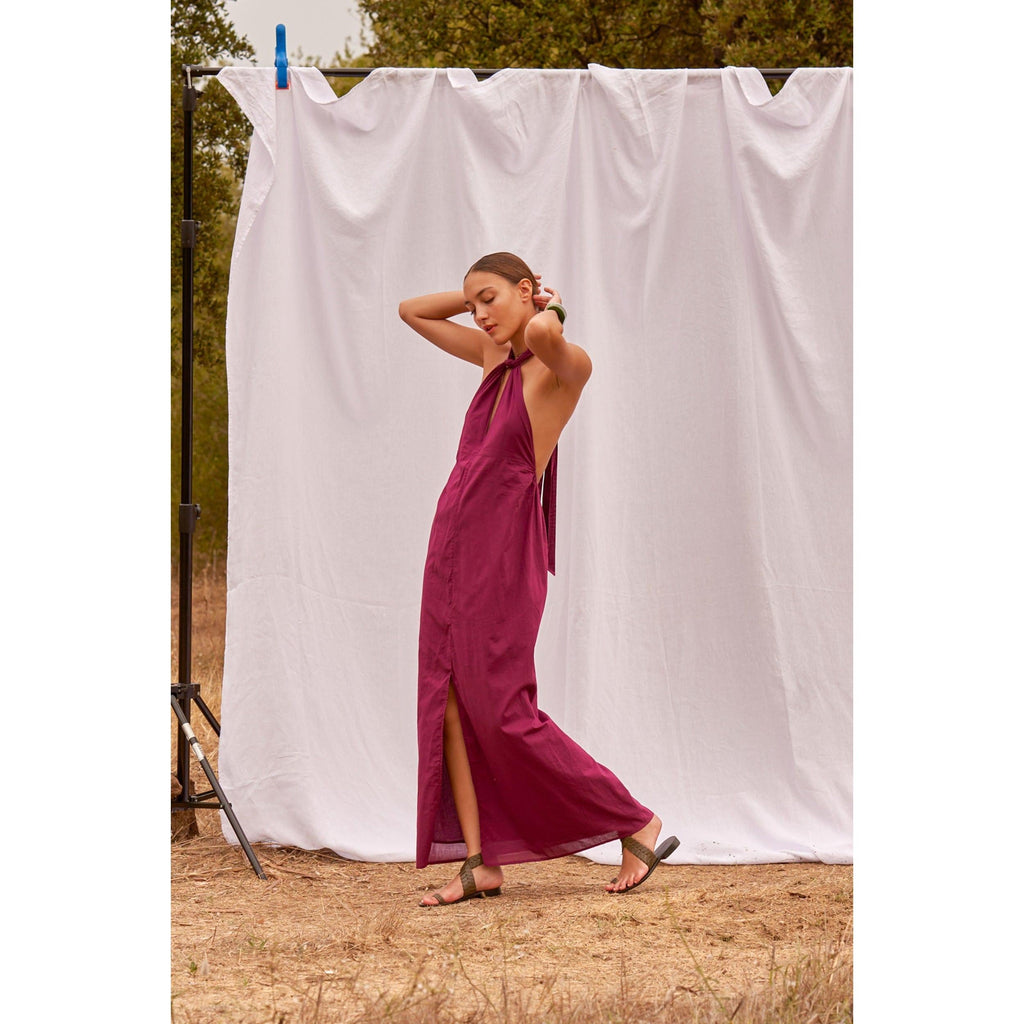 Robe Longue Alma - Dark Purple
