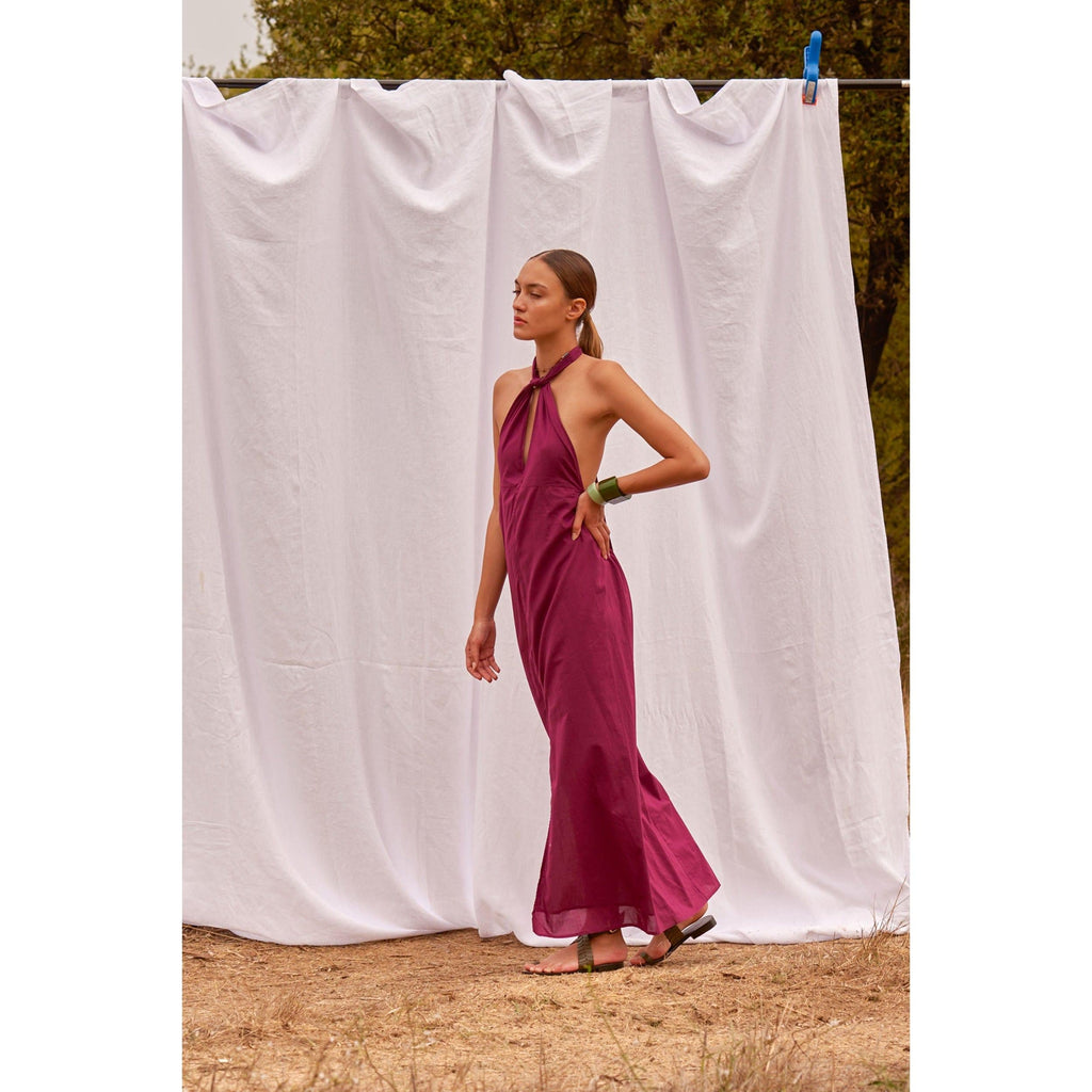Robe Longue Alma - Anis