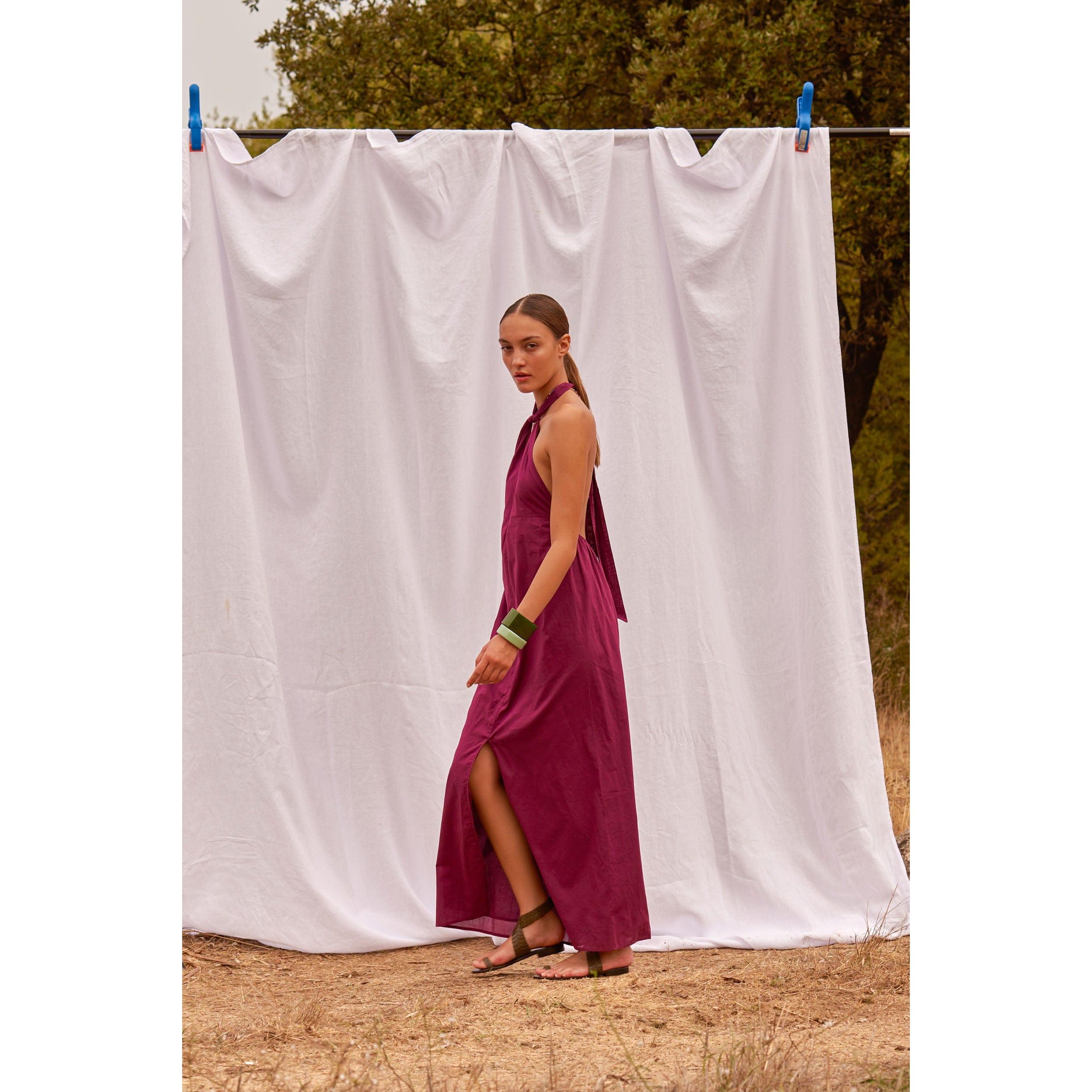 Robe Longue Alma - Dark Purple