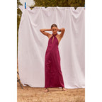 Robe Longue Alma - Anis