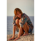 Chemise Fiorina Imprime Tropical - Dusty Blue