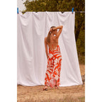 Robe Ivina Imprime Tropical - Flashy Orange