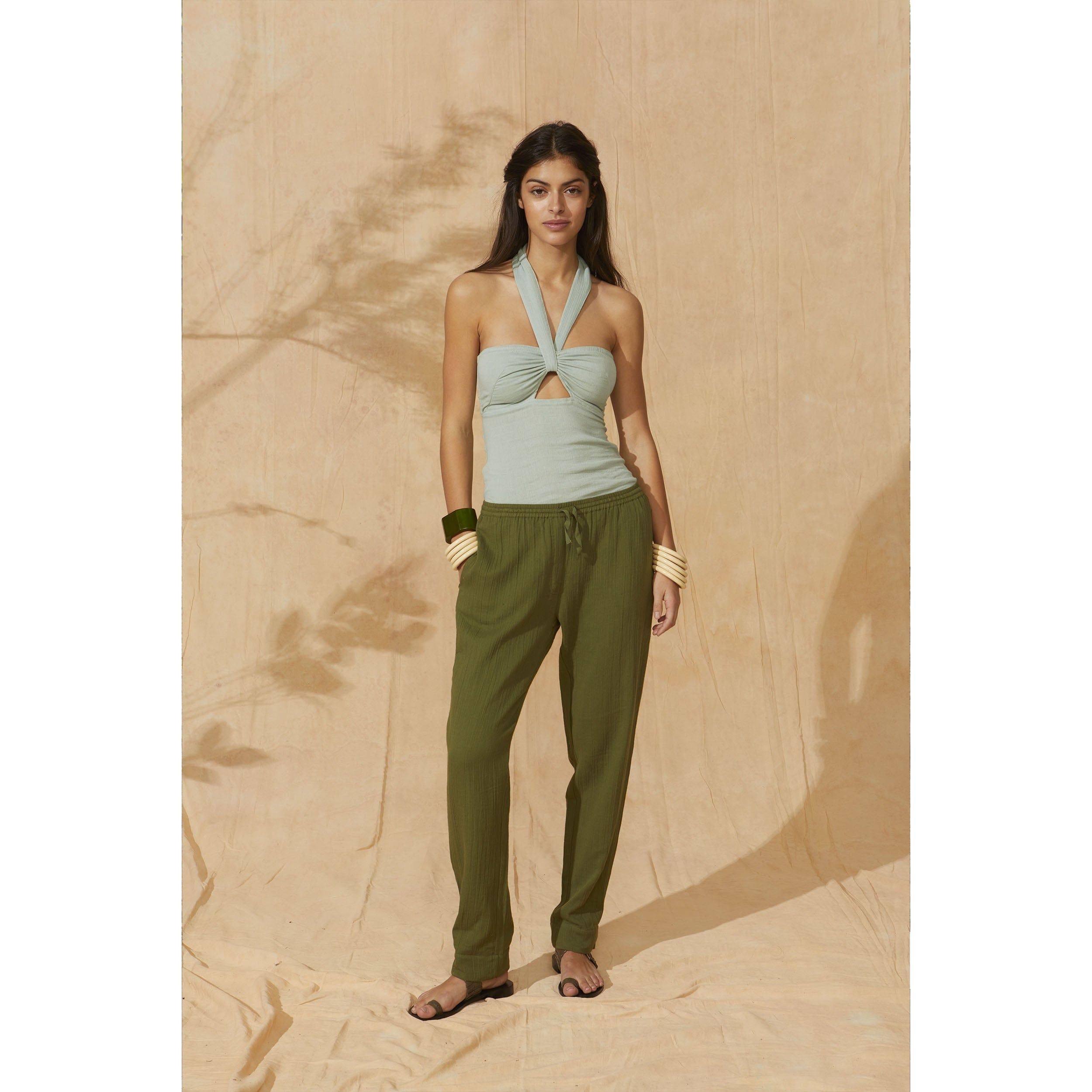 Pantalon Angie - Olive Green
