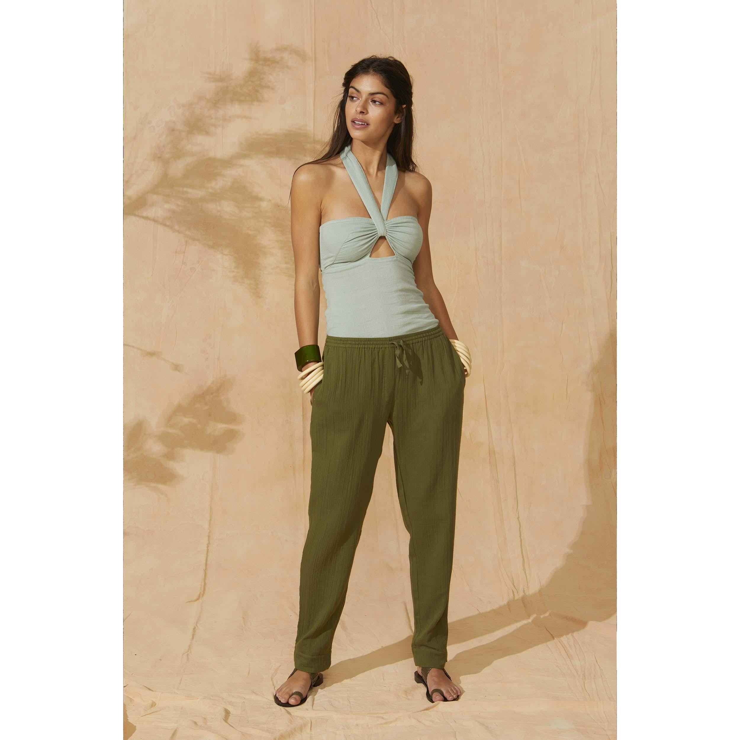 Pantalon Angie - Olive Green