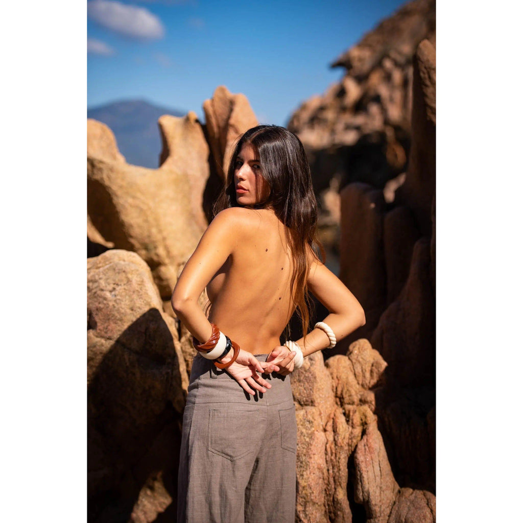 Pantalon Lolo Coton Lin - Laurel Aok