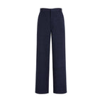 Pantalon Jacky Coton Lin - Ink