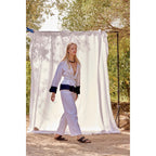 Pantalon Jacky Coton Lin - White