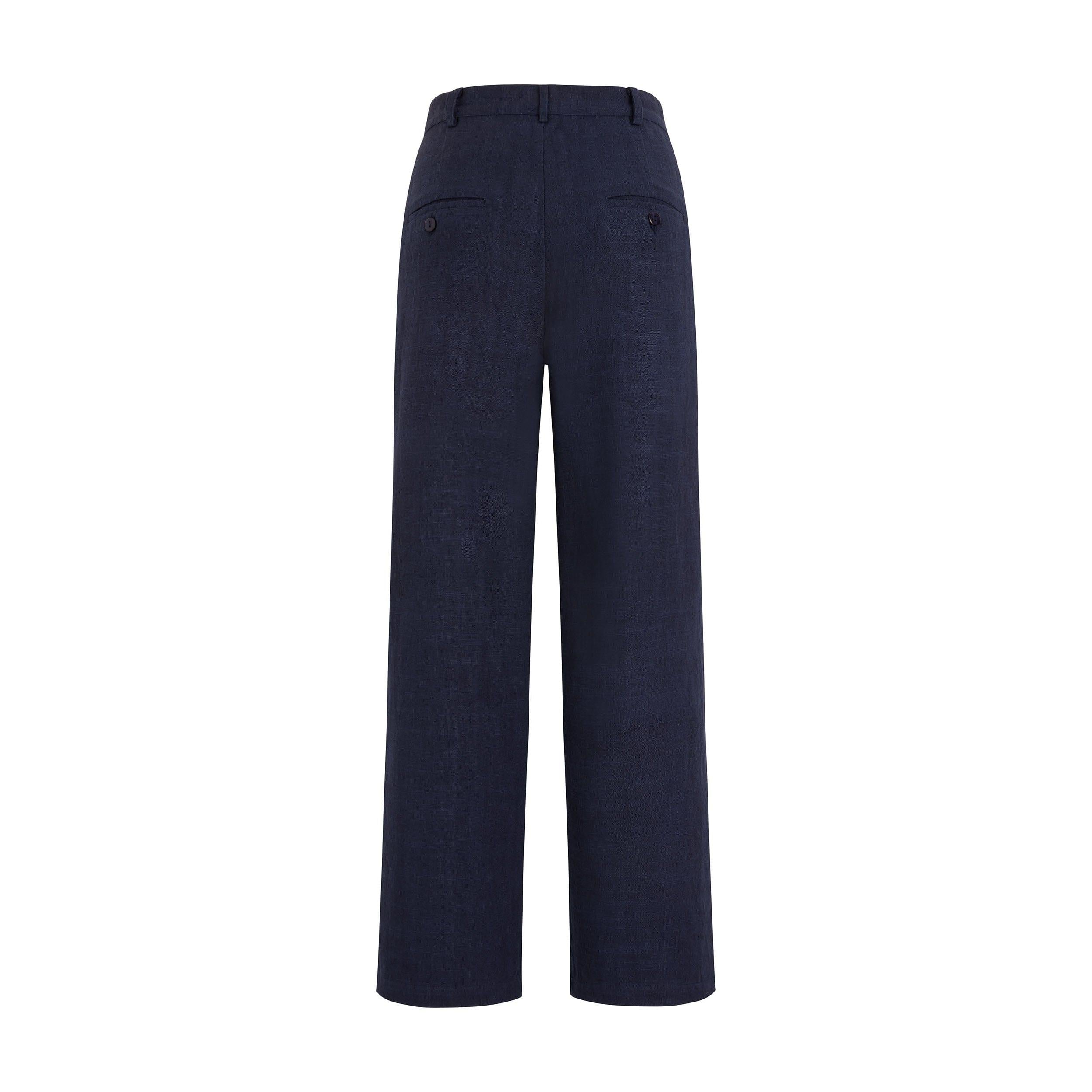 Pantalon Jacky Coton Lin - Ink