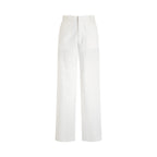 Pantalon Jacky Coton Lin - White