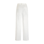Pantalon Jacky Coton Lin - White