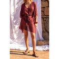 Poncho Court Rafaele Etamine De Laine - Black Tomato