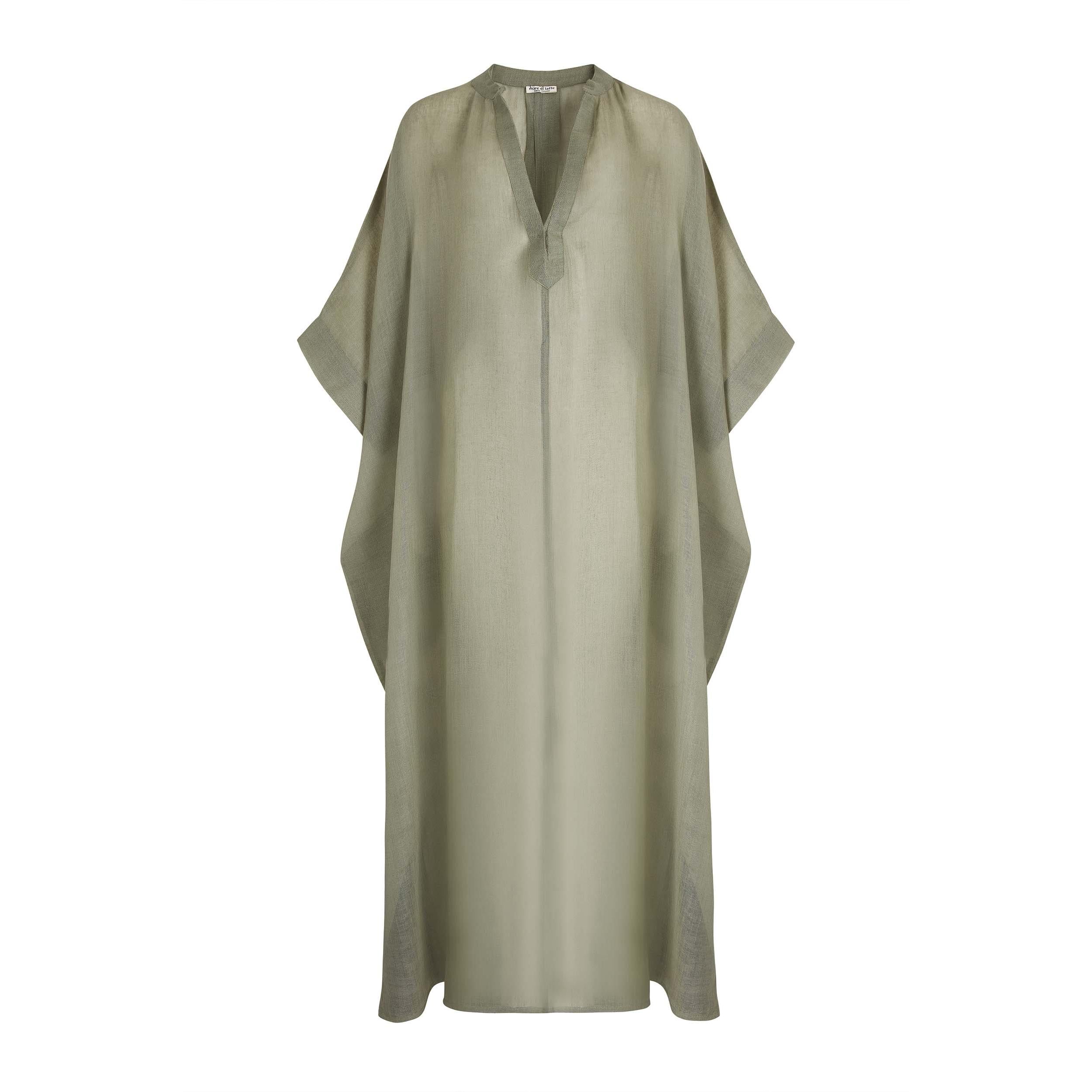 Cafetan Bella Etamine De Laine - Grey