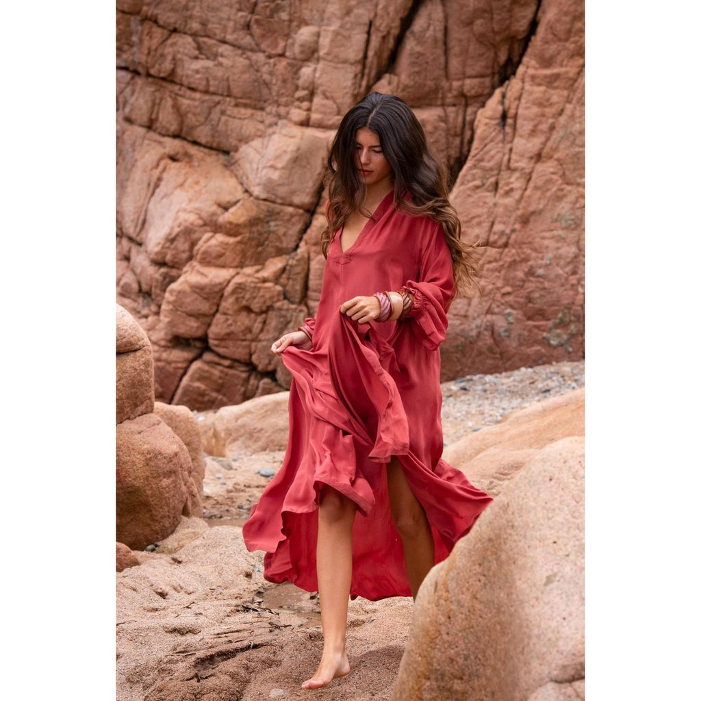 Robe Seraphine Soie - Ink