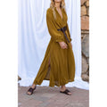 Robe Seraphine Soie - Amber Green
