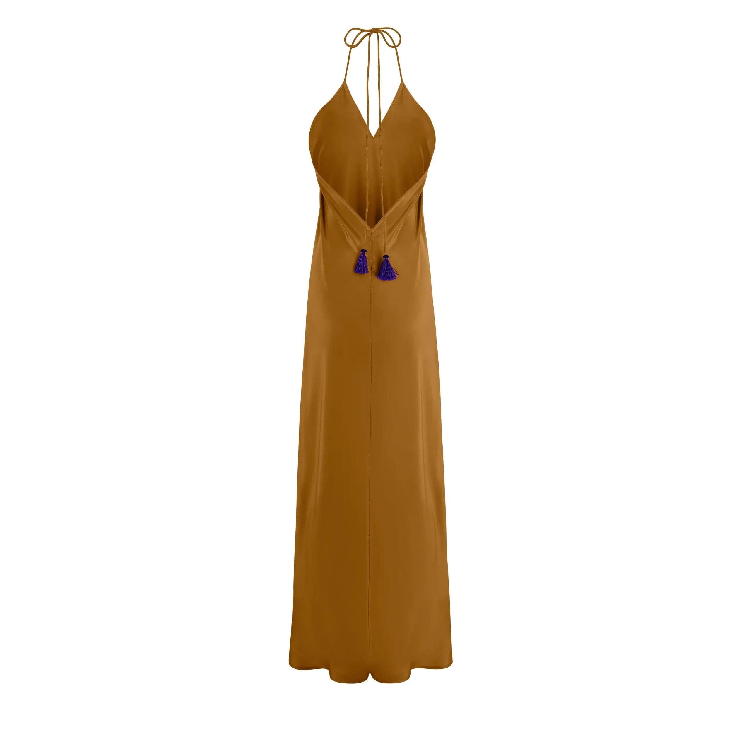 Robe Ivina Soie - Dark Amber