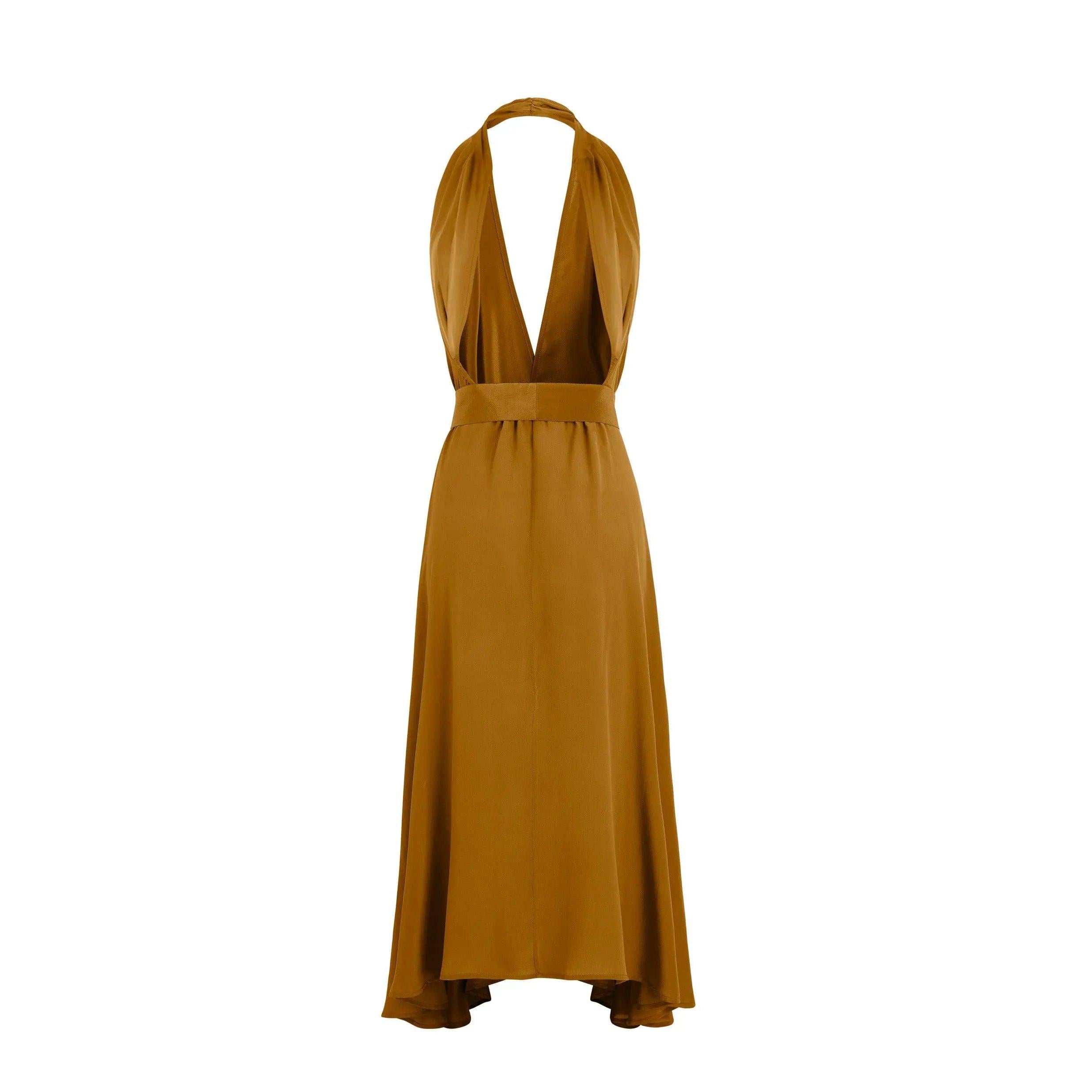 Robe Tamara Soie - Dark Amber