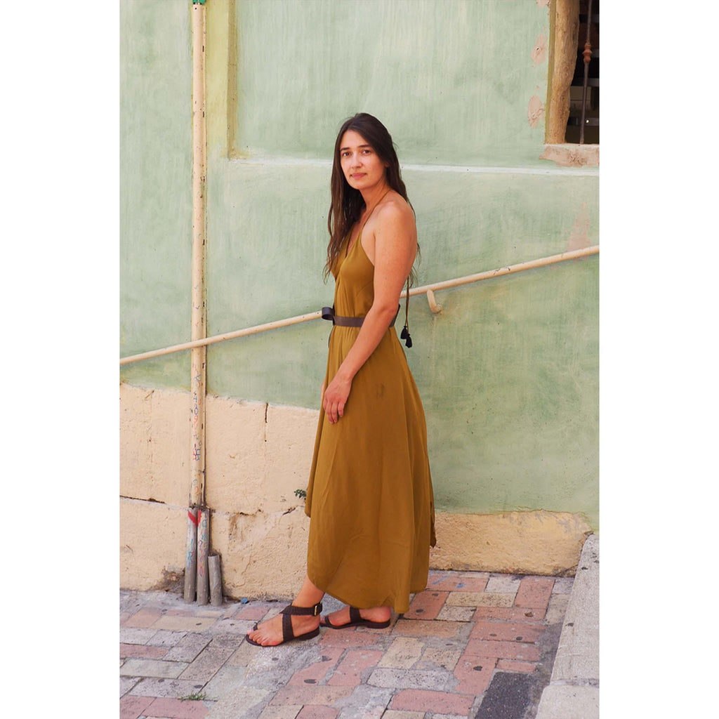 Robe Ivina Soie - Dark Amber